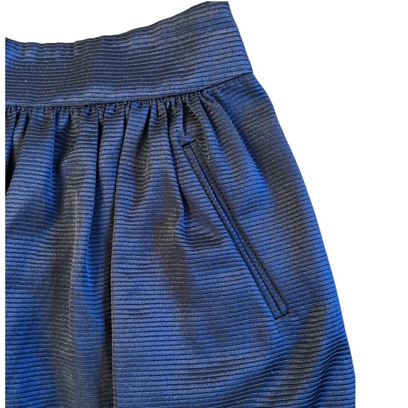 Banana Republic Ribbed Navy Blue Full Mini Skirt - Picture 3 of 5